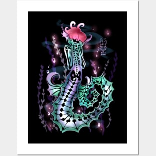 Shy seahorse Posters and Art